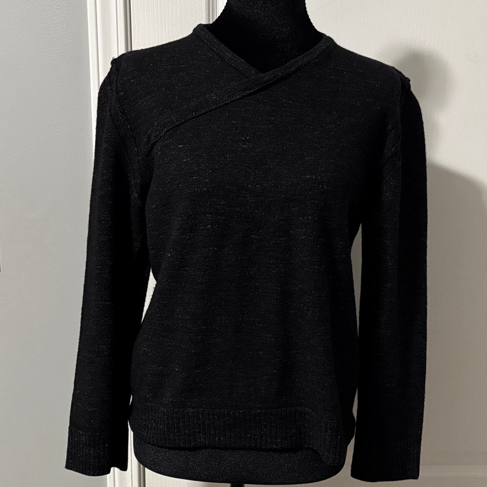 Vintage Kenzo Homme  Black V-Neck Sweater
